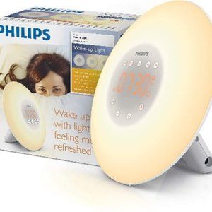 Philips Wake-Up Light Alarm Clock with Sunrise Simulation in White